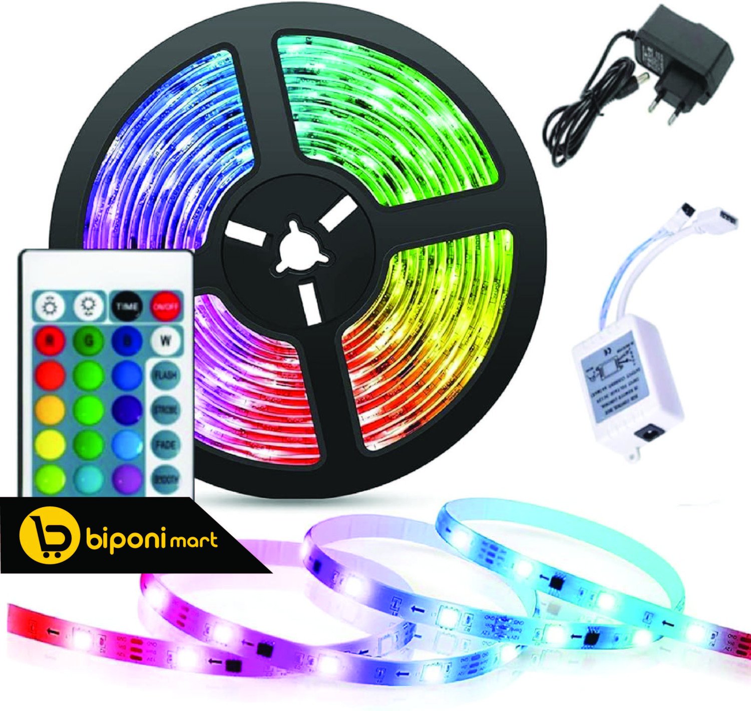 RGB Led Strip Light 2835 ( 16 Feet long) 5 meter 3 colour strip 300 Leds waterproof DC12V 60Leds/M Flexible Lighting Ribbon Tape Lamp RGB Strip