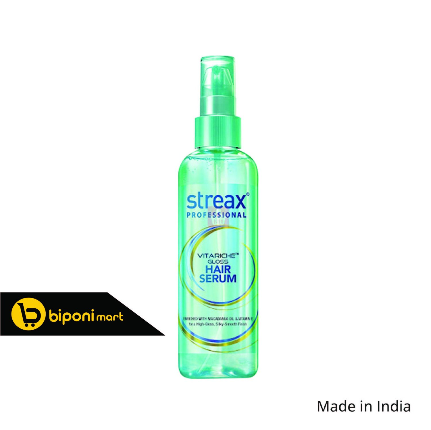 Streax Professional Hair Serum Vitariche Gloss 115ml (BD) 45ml (India) | Streax Hair Serum Vitalized with Walnut Oil 90ml / 45ml